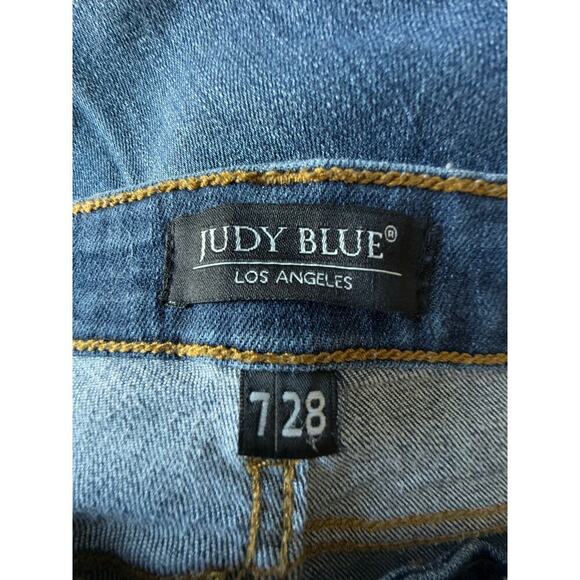 Judy Blue Jeans Womens 7/28 Relaxed Stretch Blue Denim - Picture 6 of 9